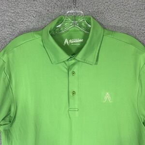 Royal & Awesome Polo Shirt Mens Large Green Performance Stretch Golf‎ Preppy